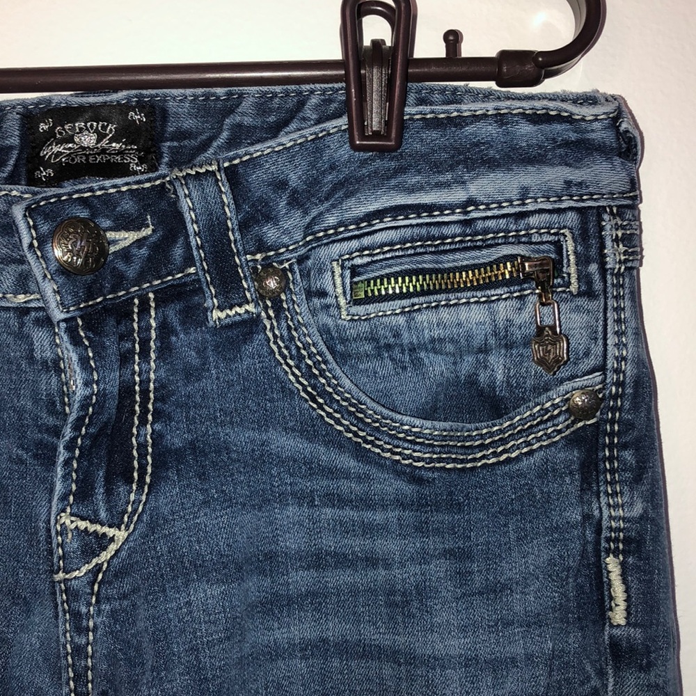 EXPRESS BE ROCK BOOTCUT JEANS - Picture 2 of 4